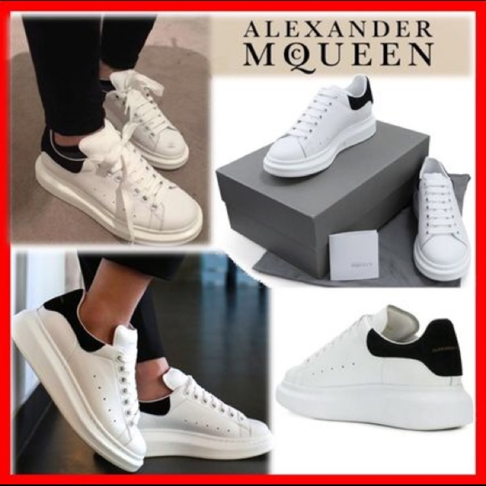 Alexander McQueen Pelle Platform Sneakers